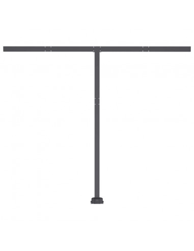 Tenda da Sole Retrattile Manuale con LED 350x250 cm Crema