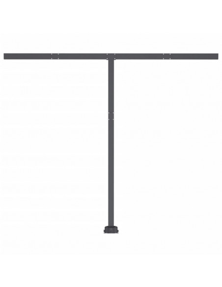 Tenda da Sole Retrattile Manuale LED 350x250 cm Gialla e Bianca