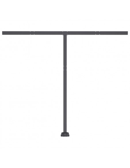 Tenda da Sole Retrattile Manuale con LED 300x250 cm Antracite