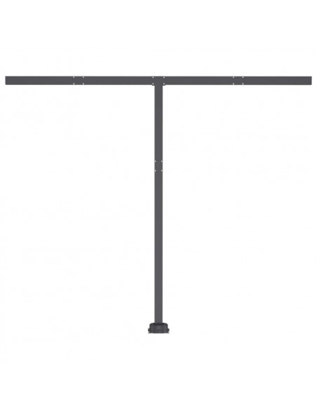 Tenda da Sole Retrattile con LED 350x250 cm Arancione e Marrone