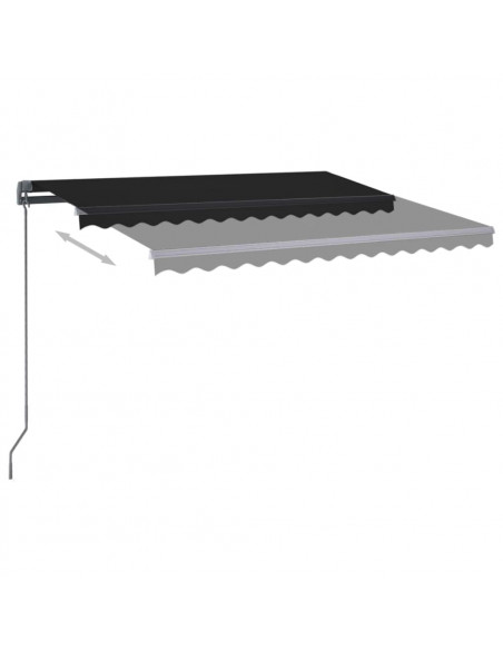 Tenda Automatica con Sensore Vento e LED 350x250 cm Antracite