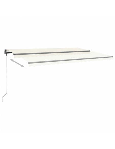 Tenda da Sole Manuale Autoportante 500x300 cm Crema
