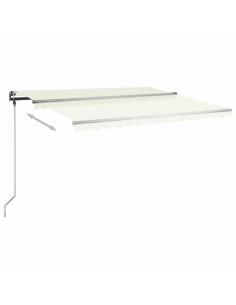 Tenda da Sole Manuale Autoportante 400x350 cm Crema 2