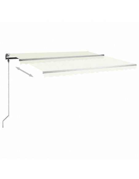 Tenda da Sole Manuale Autoportante 400x350 cm Crema