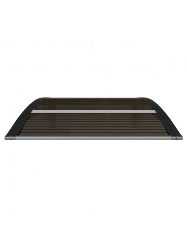 Tettoia per Porta Nera 100x75 cm Policarbonato