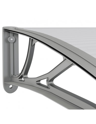 Tettoia per Porta Grigia 400x100 cm in Policarbonato