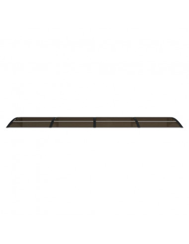 Tettoia per Porta Nera 350x75 cm Policarbonato