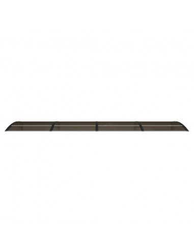 Tettoia per Porta Nera 400x100 cm in Policarbonato