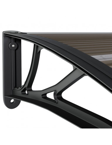 Tettoia per Porta Nera 400x100 cm in Policarbonato