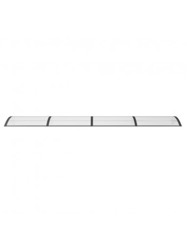 Tettoia per Porta Nera 400x100 cm in Policarbonato