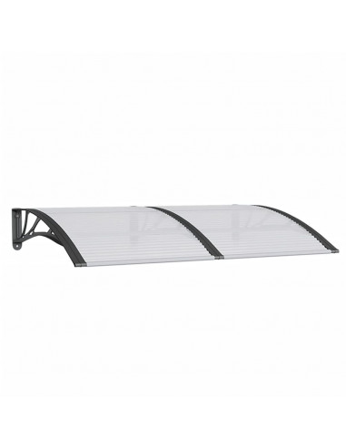 Tettoia per Porta Nera 150x100 cm Policarbonato