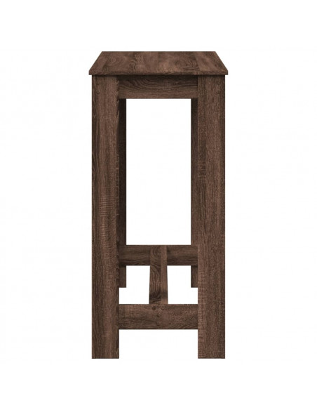 Tavolo da Bar Rovere Marrone 102x50x103,5 cm Legno Multistrato