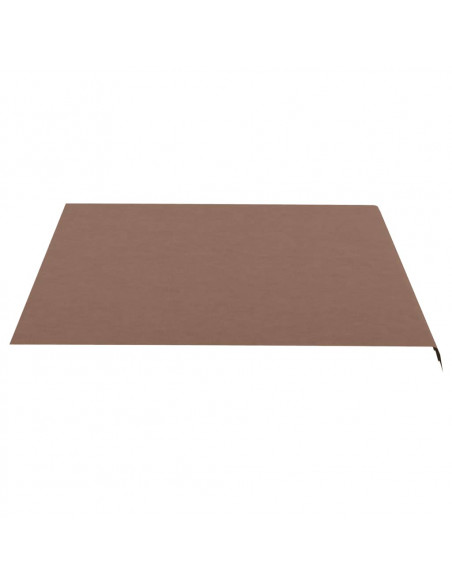 Tessuto di Ricambio per Tenda da Sole Marrone 4x3,5 m