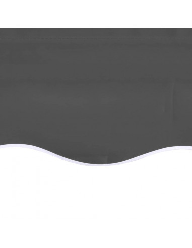 Tessuto di Ricambio per Tenda da Sole Antracite 6x3,5 m