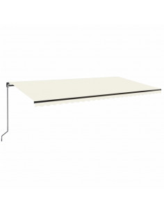 Tenda da Sole Retrattile Manuale 600x350 cm Crema 2