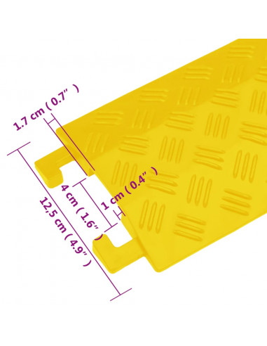 Rampe di Protezione Cavi 2pz 98,5 cm gialla
