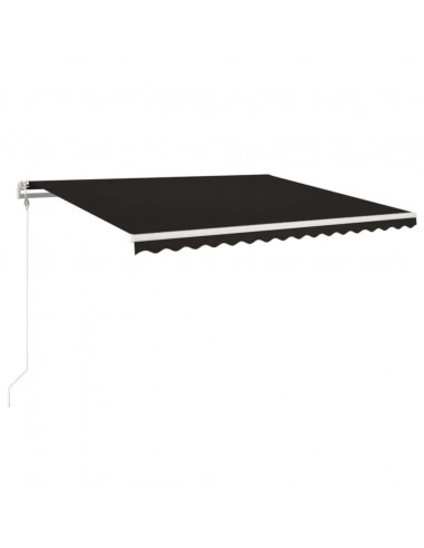 Tenda Automatica con Sensore Vento e LED 400x350 cm Antracite