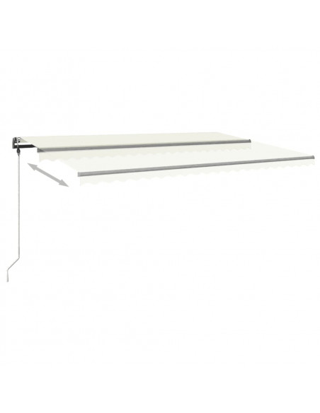 Tenda da Sole Manuale Autoportante 500x350 cm Crema