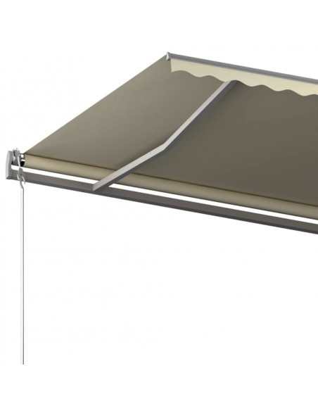 Tenda da Sole Manuale Autoportante 500x350 cm Crema