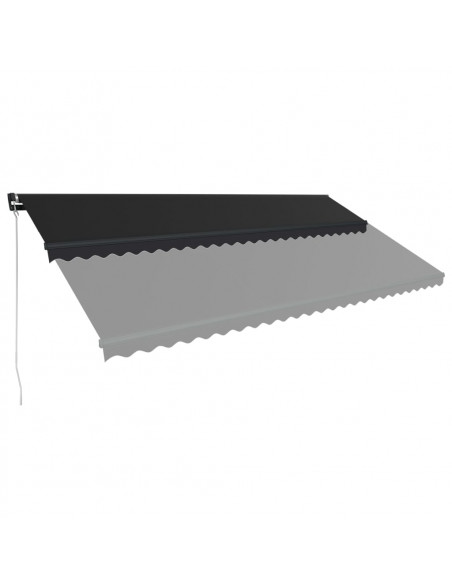 Tenda da Sole Retrattile Manuale 600x300 cm Antracite