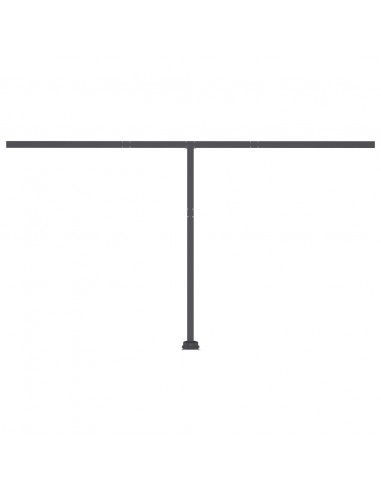 Tenda da Sole Manuale Autoportante 450x350 cm Gialla/Bianca