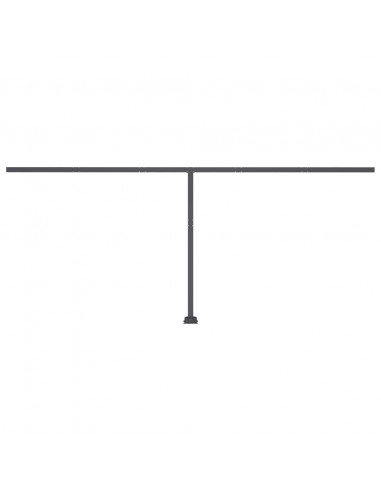 Tenda da Sole Autoportante Manuale 500x350 cm Gialla Bianca