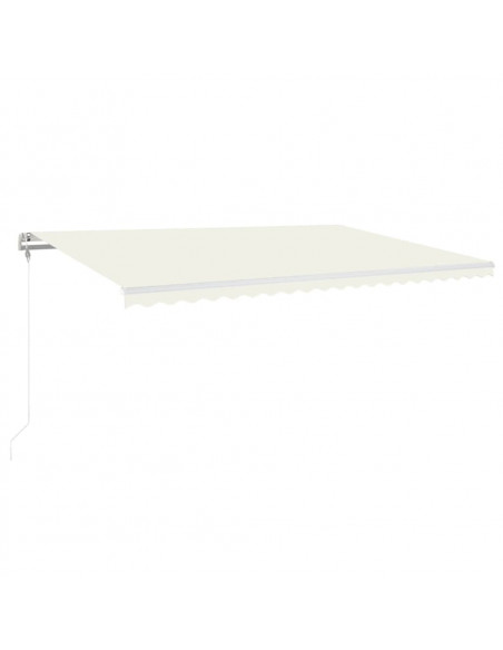 Tenda Automatica Sensore Vento e LED 500x300 cm Crema