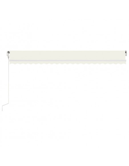 Tenda Automatica Sensore Vento e LED 500x300 cm Crema