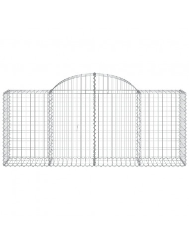 Cesti Gabbioni ad Arco 13 pz 200x50x80/100 cm Ferro Zincato