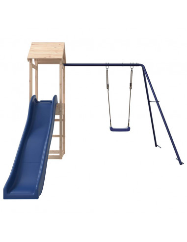 Set da Gioco da Esterno in Legno Massello di Pino