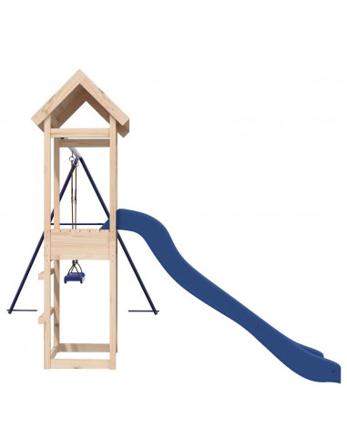 Set da Gioco da Esterno in Legno Massello di Pino