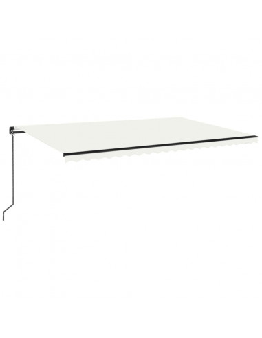 Tenda da Sole Retrattile Manuale 500x350 cm Crema
