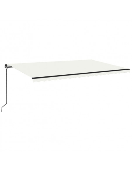 Tenda da Sole Retrattile Manuale 500x350 cm Crema
