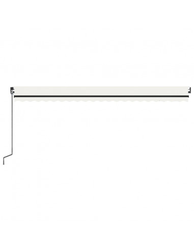 Tenda da Sole Retrattile Manuale 500x350 cm Crema