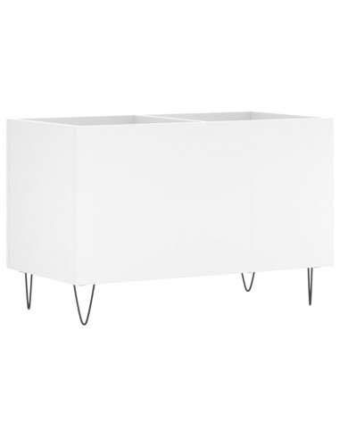 Mobile Porta Dischi Bianco 74,5x38x48 cm in Legno Multistrato