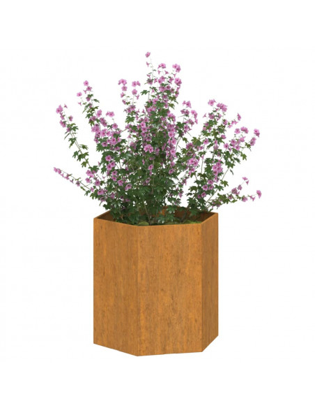 Fioriera Ruggine 40x40x45 cm Acciaio Corten