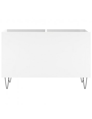 Mobile Porta Dischi Bianco 74,5x38x48 cm in Legno Multistrato