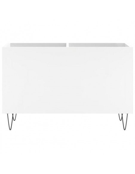 Mobile Porta Dischi Bianco 74,5x38x48 cm in Legno Multistrato