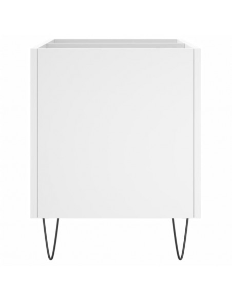 Mobile Porta Dischi Bianco 74,5x38x48 cm in Legno Multistrato