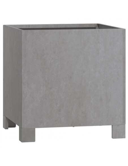 Fioriere con Gambe 2pz Ruggine 32x30x33 cm Acciaio Corten