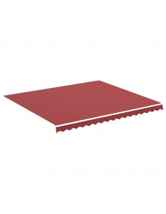 Tessuto di Ricambio per Tenda da Sole Rosso Borgogna 4x3,5 m 2