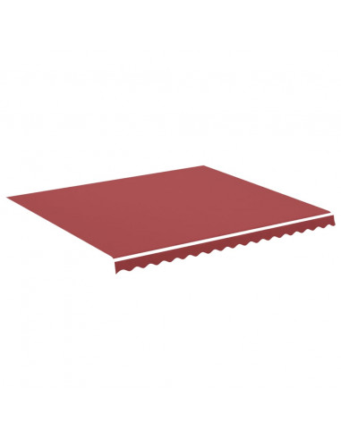 Tessuto di Ricambio per Tenda da Sole Rosso Borgogna 4x3,5 m