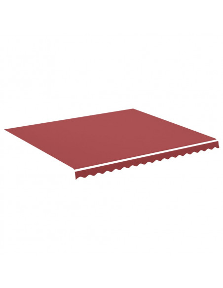Tessuto di Ricambio per Tenda da Sole Rosso Borgogna 4x3,5 m