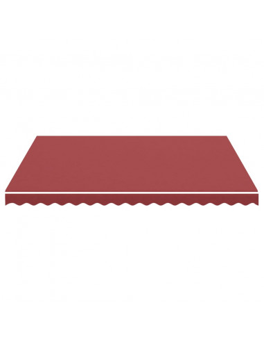 Tessuto di Ricambio per Tenda da Sole Rosso Borgogna 4x3,5 m