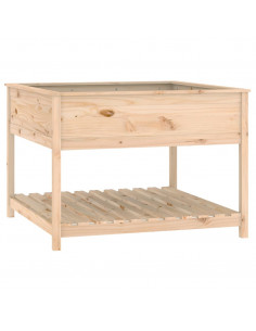 Fioriera con Mensola 111,5x111,5x81cm in Legno Massello di Pino 2