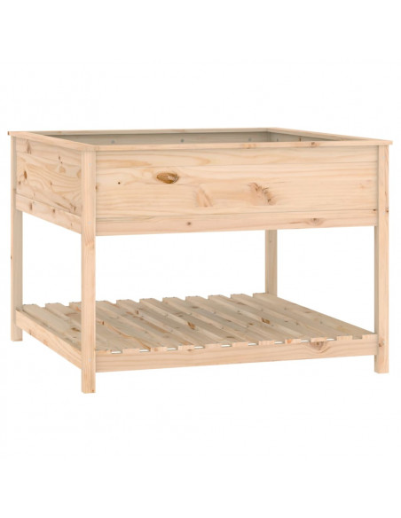 Fioriera con Mensola 111,5x111,5x81cm in Legno Massello di Pino