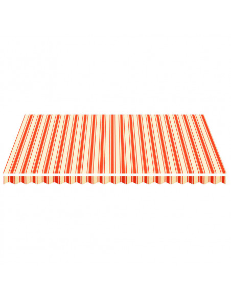 Tessuto di Ricambio per Tenda da Sole Giallo e Arancio 4,5x3,5m
