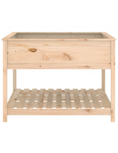 Fioriera con Mensola 111,5x111,5x81cm in Legno Massello di Pino