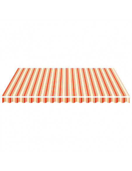Tessuto di Ricambio per Tenda da Sole Giallo e Arancio 4x3,5 m