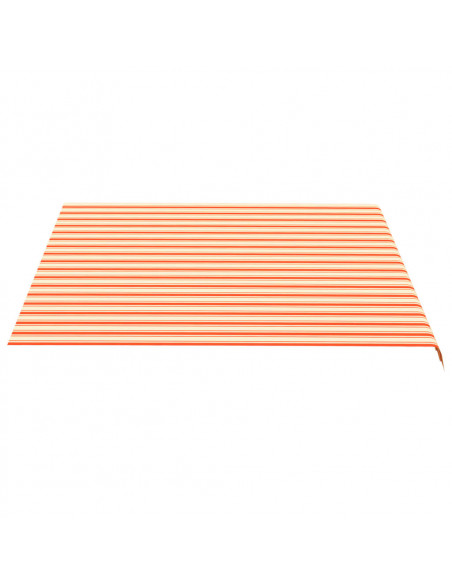 Tessuto di Ricambio per Tenda da Sole Giallo e Arancio 4x3,5 m
